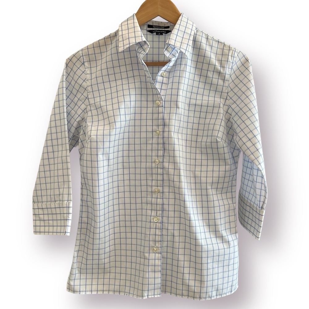 SOLD ❗️❗️. Lands’ End | Wrinkle Free Blouse NWOT - Picture 1 of 8